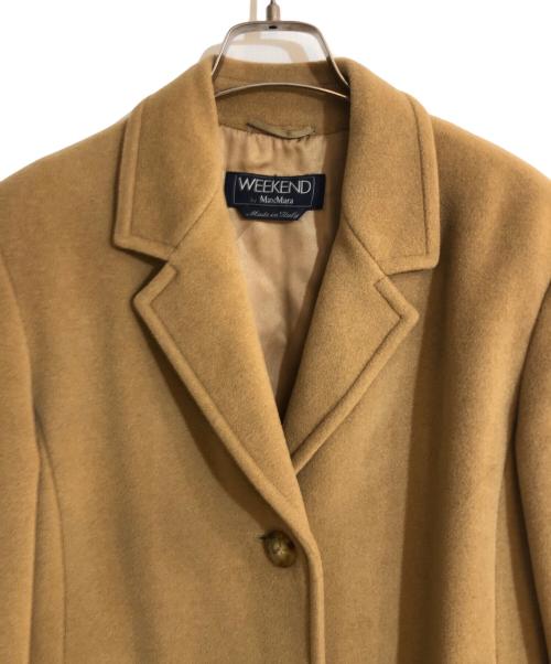 WEEKEND Max Mara（ウィークエンド マックスマーラ）Weekend Max Mara (ウィークエンド マックスマーラ) ラナバージンウールコート ブラウン サイズ:38の古着・服飾アイテム