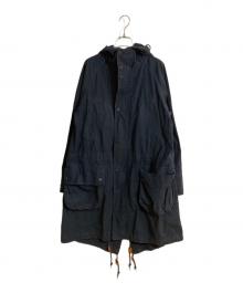 Barbour×Engineered Garments（バブアー×エンジニアド ガーメンツ）の古着「WASHED HIGHLAND PARKA/ウォッシュド ハイランド パーカー」｜ネイビー