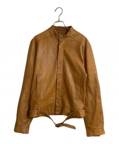 ジルサンダー　JILSANDER シングルライダース　ラム　ブラウン 中古・古着通販】JIL SANDER (ジルサンダー) レザージャケット