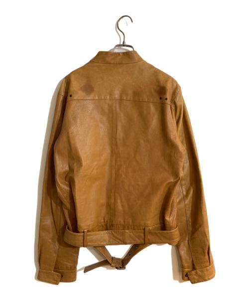 JIL SANDER（ジルサンダー）JIL SANDER (ジルサンダー) レザージャケット ブラウン サイズ:48の古着・服飾アイテム
