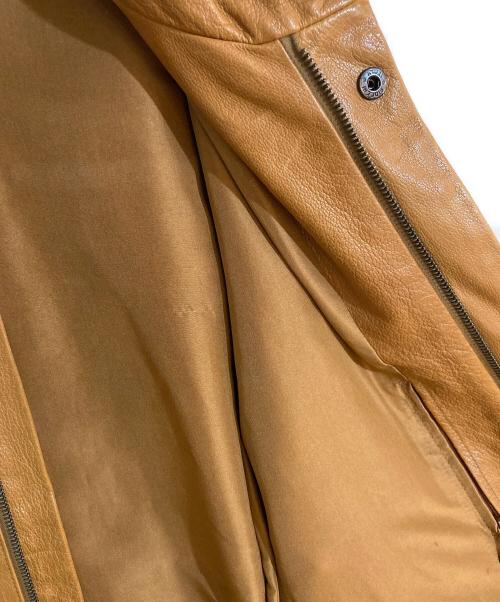 JIL SANDER（ジルサンダー）JIL SANDER (ジルサンダー) レザージャケット ブラウン サイズ:48の古着・服飾アイテム