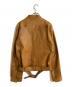 JIL SANDER (ジルサンダー) レザージャケット ブラウン サイズ:48：20000円