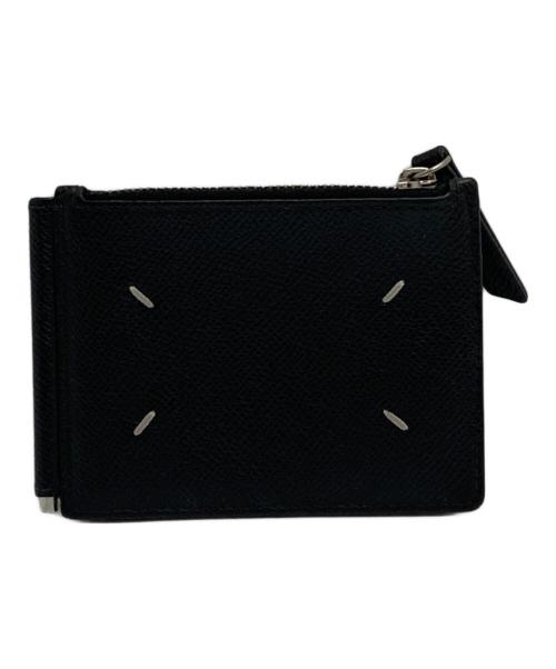 Maison Margiela（メゾンマルジェラ）Maison Margiela (メゾンマルジェラ) グレインレザー マネークリップ ブラックの古着・服飾アイテム