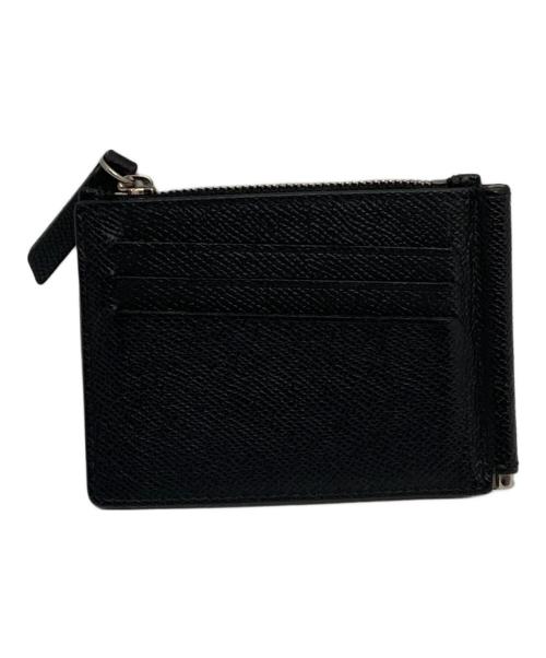 Maison Margiela（メゾンマルジェラ）Maison Margiela (メゾンマルジェラ) グレインレザー マネークリップ ブラックの古着・服飾アイテム