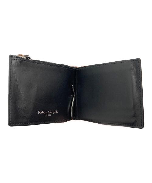Maison Margiela（メゾンマルジェラ）Maison Margiela (メゾンマルジェラ) グレインレザー マネークリップ ブラックの古着・服飾アイテム