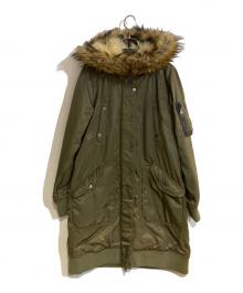 DIESEL（ディーゼル）の古着「フーデッドコート」｜グリーン