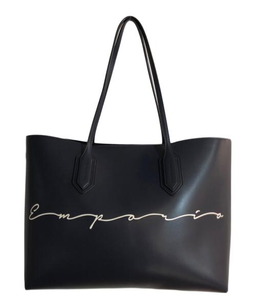 EMPORIO ARMANI（エンポリオアルマーニ）EMPORIO ARMANI (エンポリオアルマーニ) トートバッグ ネイビーの古着・服飾アイテム