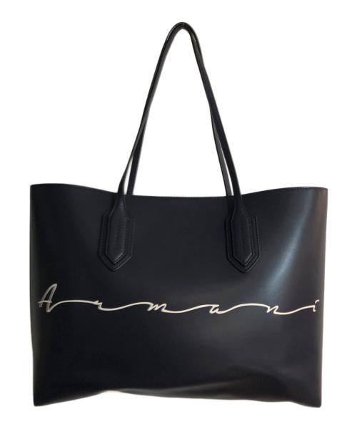 EMPORIO ARMANI（エンポリオアルマーニ）EMPORIO ARMANI (エンポリオアルマーニ) トートバッグ ネイビーの古着・服飾アイテム