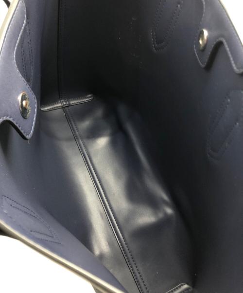 EMPORIO ARMANI（エンポリオアルマーニ）EMPORIO ARMANI (エンポリオアルマーニ) トートバッグ ネイビーの古着・服飾アイテム