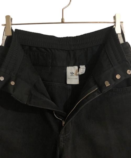 adidas（アディダス）adidas (アディダス) KSENIA SCHNAIDER (クセニア シュナイダー) ワイドデニムパンツ ブラック サイズ:29の古着・服飾アイテム