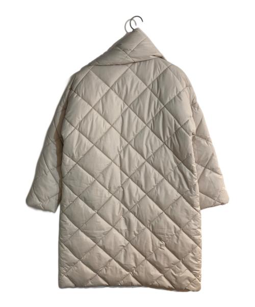 Barbour（バブアー）Barbour (バブアー) Brigitte Puffer Coat with Scarf キルティングロングコート アイボリー サイズ:8の古着・服飾アイテム