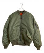 AVIREXアヴィレックス）の古着「MA-1 フライトジャケット」｜グリーン