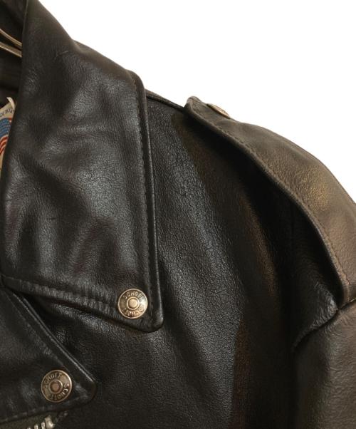 Schott（ショット）Schott (ショット) ダブルライダースジャケット ブラック サイズ:44の古着・服飾アイテム