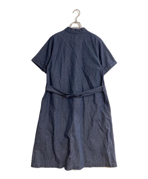 MHL（エムエイチエル）MHL (エムエイチエル) COTTON HEMP DRILLワンピース ネイビー サイズ:2の古着・服飾アイテム