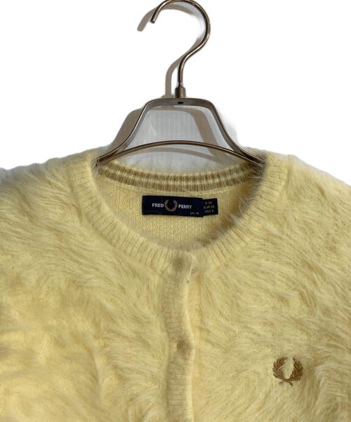 FRED PERRY（フレッドペリー）FRED PERRY (フレッドペリー) RAY BEAMS (レイ ビームス) シャギーニットカーディガン イエロー サイズ:36の古着・服飾アイテム