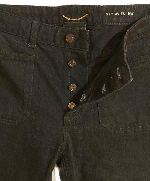 Saint Laurent Paris（サンローランパリ）Saint Laurent Paris (サンローランパリ) フロントアウトポケットフレアデニム ブラック サイズ:31の古着・服飾アイテム