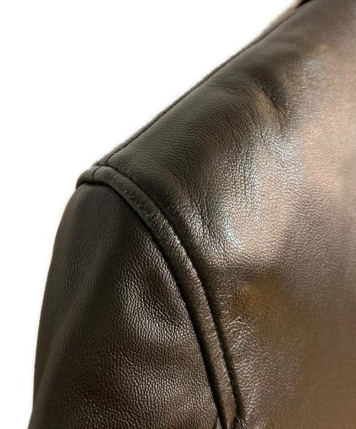 PAUL SMITH（ポールスミス）PAUL SMITH (ポールスミス) ラムレザーテーラードジャケット ブラック サイズ:Sの古着・服飾アイテム