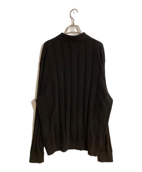 KITH（キス）KITH (キス) TILDEN ニットポロシャツ ブラック サイズ:XLの古着・服飾アイテム