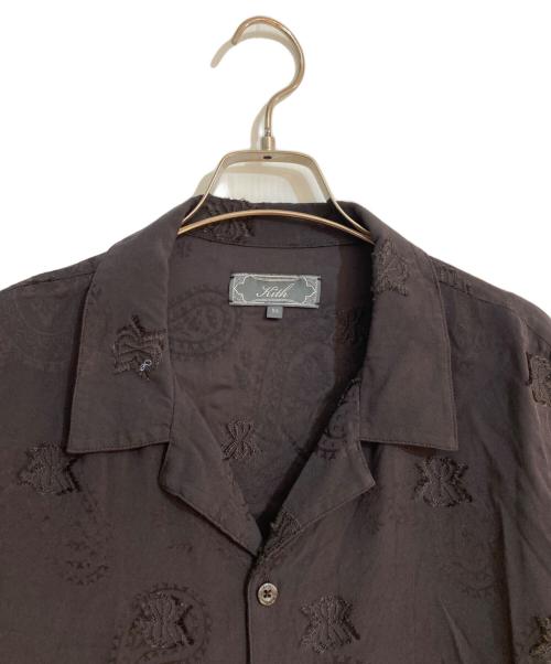 KITH（キス）KITH (キス) 25SS Thompson Camp Collar Shirt/トンプソン キャンプ カラー シャツ  ブラウン サイズ:Mの古着・服飾アイテム
