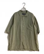 KITHキス）の古着「25SS リネンリヨセルオープンカラーシャツ」｜グリーン