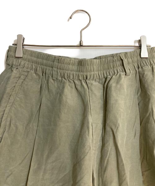 KITH（キス）KITH (キス) 25SS リネンリヨセルハーフショーツ グリーン サイズ:Mの古着・服飾アイテム