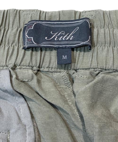 KITH（キス）KITH (キス) 25SS リネンリヨセルハーフショーツ グリーン サイズ:Mの古着・服飾アイテム