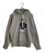 POLO RALPH LAURENポロ・ラルフローレン）の古着「ポロベアプリントパーカー」｜グレー