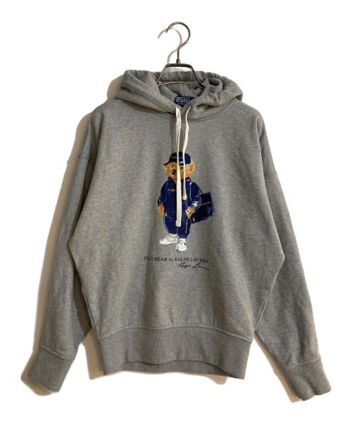 POLO RALPH LAUREN（ポロ・ラルフローレン）POLO RALPH LAUREN (ポロ・ラルフローレン) ポロベアプリントパーカー グレー サイズ:XSの古着・服飾アイテム