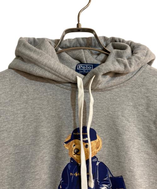 POLO RALPH LAUREN（ポロ・ラルフローレン）POLO RALPH LAUREN (ポロ・ラルフローレン) ポロベアプリントパーカー グレー サイズ:XSの古着・服飾アイテム