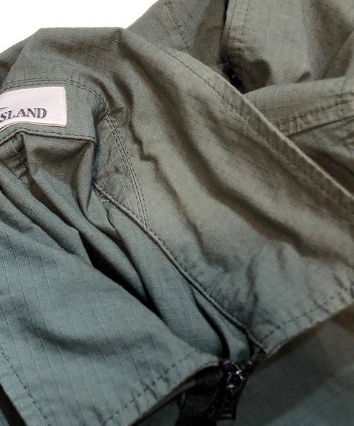 STONE ISLAND（ストーンアイランド）STONE ISLAND (ストーンアイランド) ジップアップシャツブルゾン グリーン サイズ:Ｍの古着・服飾アイテム
