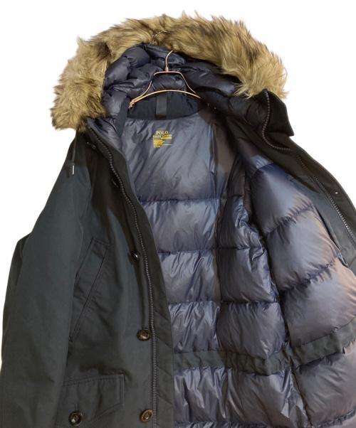 POLO RALPH LAUREN（ポロ・ラルフローレン）POLO RALPH LAUREN (ポロ・ラルフローレン) ファー付きダウンコート ネイビー サイズ:Mの古着・服飾アイテム