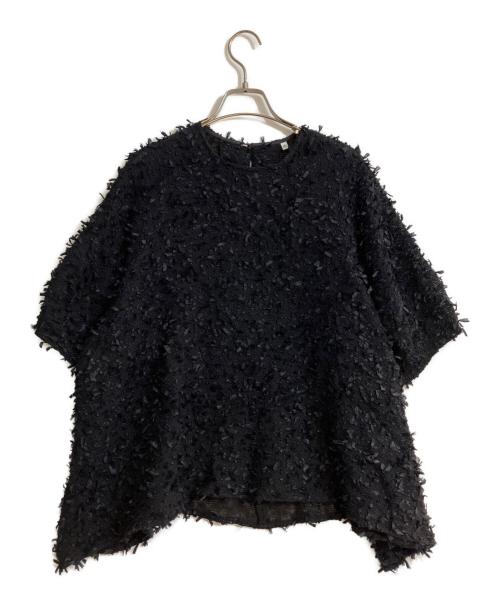 LIVETART（リヴェタート）LIVETART (リヴェタート) カットジャガードコンビプルオーバー ブラック サイズ:FREEの古着・服飾アイテム
