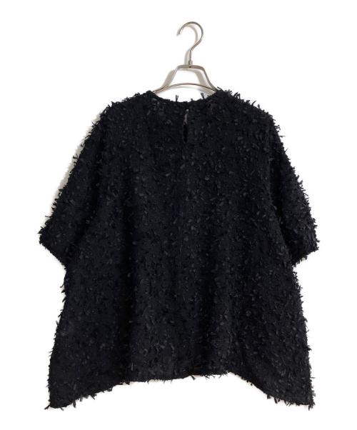 LIVETART（リヴェタート）LIVETART (リヴェタート) カットジャガードコンビプルオーバー ブラック サイズ:FREEの古着・服飾アイテム