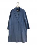 SLOBE IENAスローブ イエナ）の古着「HAMILTONダブルフェイスウールチェスターコート」｜スカイブルー