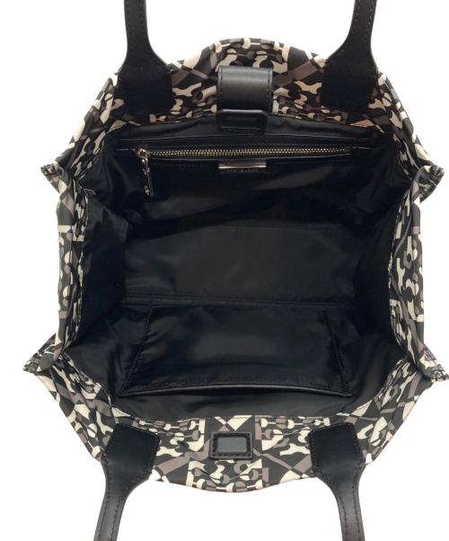 TORY BURCH（トリーバーチ）TORY BURCH (トリーバーチ) エラプリントスモールトートバッグ ブラックの古着・服飾アイテム