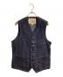 SUGAR CANE（シュガーケーン）の古着「9oz. WABASH STRIPE WORK VEST」｜インディゴ