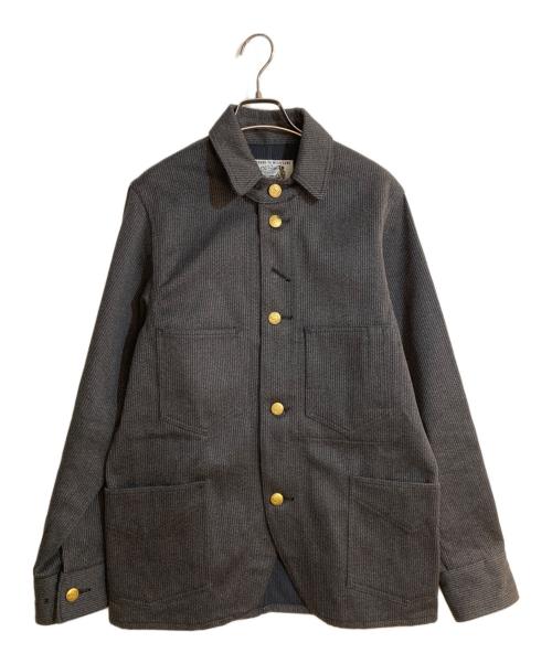 DAPPER'S（ダッパーズ）DAPPER'S (ダッパーズ) Classical Railroader Coverall Jacket ブラック サイズ:38の古着・服飾アイテム