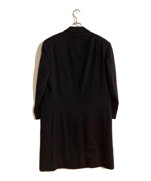 House of Scotland（ハウス・オブ・スコットランド）House of Scotland (ハウス・オブ・スコットランド) 100％カシミヤロングチェスターコート ブラック サイズ:不明の古着・服飾アイテム
