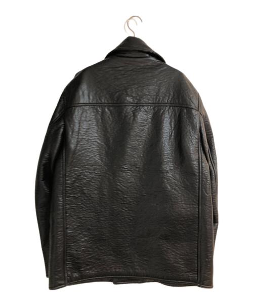 DIESEL（ディーゼル）DIESEL (ディーゼル) J-REGO フェイクレザーダブルライダースジャケット ブラック サイズ:ｌの古着・服飾アイテム