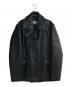 DIESEL（ディーゼル）の古着「J-REGO フェイクレザーダブルライダースジャケット」｜ブラック
