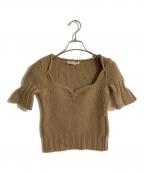 MIU MIUミュウミュウ）の古着「オールドチャンキーニットセーター」｜ブラウン