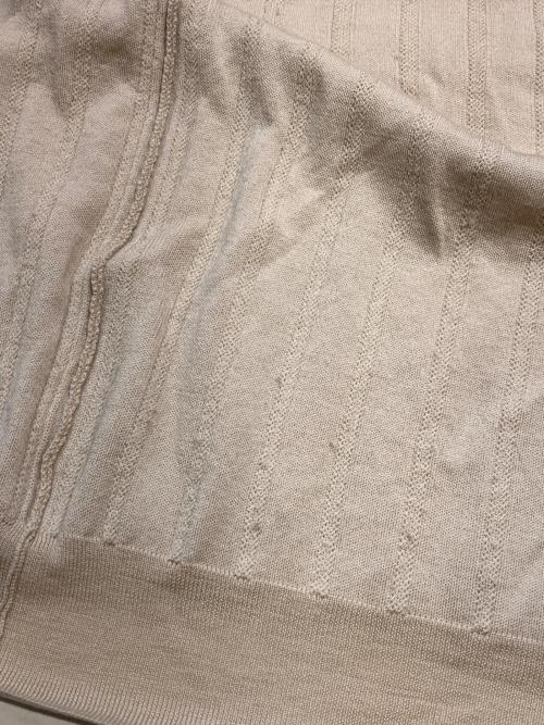 DRAWER（ドゥロワー）Drawer (ドゥロワー) ウールフリンジカーディガン ベージュ サイズ:1の古着・服飾アイテム