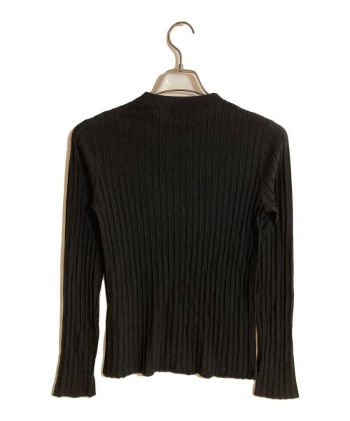 TOMORROW LAND collection（トゥモローランドコレクション）TOMORROW LAND collection (トゥモローランドコレクション) カシミヤシルクリブ クルーネックプルオーバー ブラック サイズ:Ｓの古着・服飾アイテム