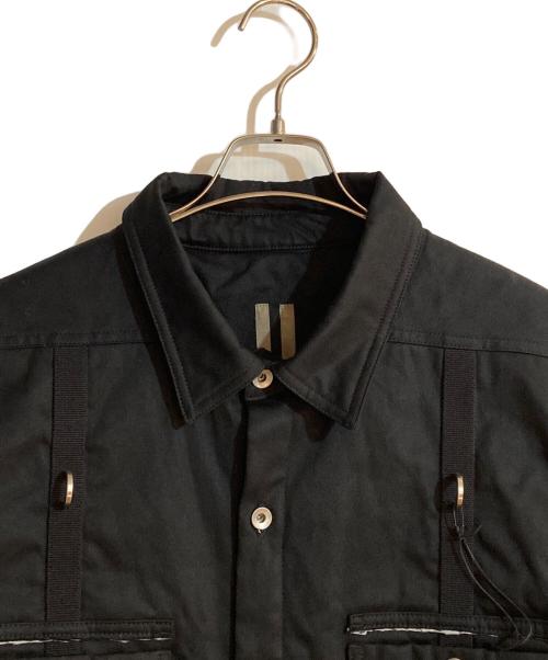 RICK OWENS DRKSHDW（リックオウエンス ダークシャドウ）RICK OWENS DRKSHDW (リックオウエンス ダークシャドウ) Padded Outershirt/パデッドアウターシャツ ブラック サイズ:XL 未使用品の古着・服飾アイテム