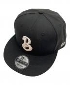 New Era×MR.BROTHERS CUT CLUBニューエラ×ミスターブラザーズカットクラブ）の古着「スナップバックベースボールキャップ」｜ブラック