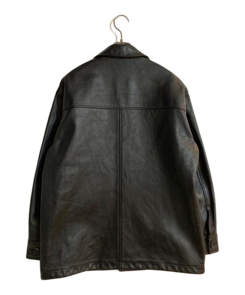 Schott（ショット）Schott (ショット) BEAUTY&YOUTH (ビューティーアンドユース) 別注ラムレザーカーコート ブラック サイズ:Mの古着・服飾アイテム