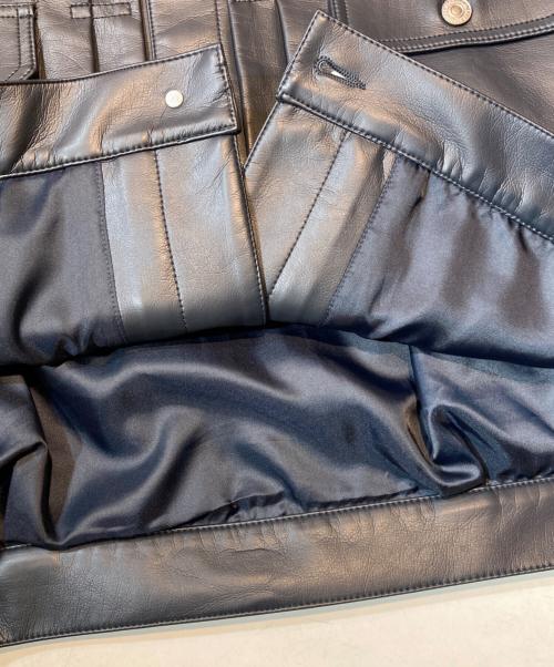 BEAUTY&YOUTH（ビューティーアンドユース）BEAUTY&YOUTH (ビューティーアンドユース) California General Store (カリフォルニアジェネラルストア) レザーライク Gジャケット ネイビー サイズ:Mの古着・服飾アイテム