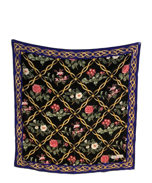 TIFFANY & Co.（ティファニー）Tiffany & Co. (ティファニー) シルクスカーフ ブルーの古着・服飾アイテム