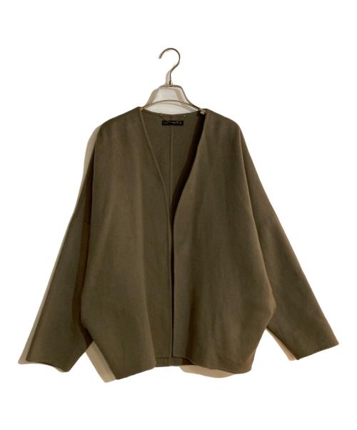 Curensology（カレンソロジー）Curensology (カレンソロジー) カシミヤショートコート ブラウン サイズ:FREE 未使用品の古着・服飾アイテム