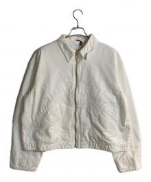 H BEAUTY&YOUTH（エイチ ビューティー&ユース）の古着「デニム ジップジャケット」｜ホワイト